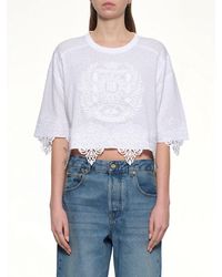 Balmain - Emblem Baseball T-Shirt - Lyst
