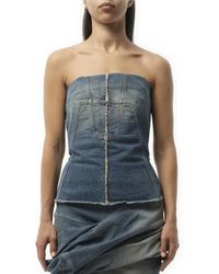 Rick Owens - Bustier Top, 100% Cotton, Size: Small - Lyst