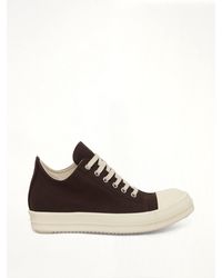 Rick Owens - 13Oz Overdyed Denim Low Sneaks - Lyst