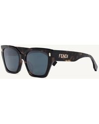 Fendi - Fe40070F Sunglasses With Smoke Lens - Lyst