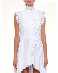 McQueen - Sleeveless Ruffle Dress - Lyst