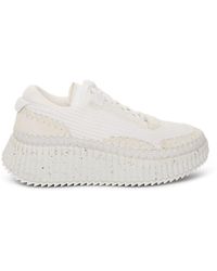 Chloé - Nama Lower Impact Mesh Sneakers, , 100% Recycled Polyester - Lyst