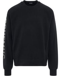 Jacquemus - Typo Sleeve Logo Sweatshirt, 100% Cotton, Size: Small - Lyst