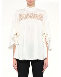 McQueen - Fluid Satin Top - Lyst