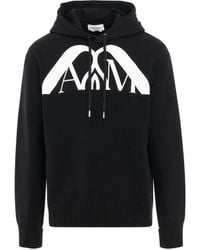 Alexander McQueen - Hybrid Logo With Charm Hooded Sweater, Long Sleeves, /Ivory, 100% Cotton, Size: Medium - Lyst
