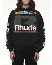 Rhude - Petrol Patch Hoodie, 100% Cotton, Size: Small - Lyst