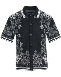 Amiri - Bandana Polo Shirt, Short Sleeves, , 100% Cotton, Size: Medium - Lyst