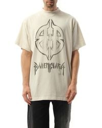 Balenciaga - Oversized Cotton Logo T-Shirt - Lyst