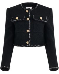Alexander McQueen - Patch Pocket Tweed Jacket, Long Sleeves, , 100% Cotton - Lyst