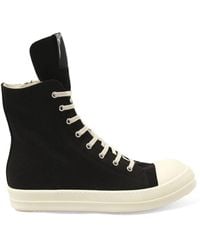 Rick Owens - Hollywood Sneaks Sneakers, 100% Cotton - Lyst