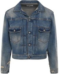 Maison Margiela - Classic Denim Jacket, Long Sleeves, Light, 100% Cotton - Lyst
