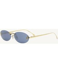 Fendi - Fe4075Us 5430V Metal Sunglasses - Lyst