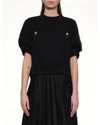 Sacai - Sponge X Nylon Twill Pullover - Lyst