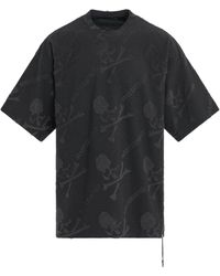 Mastermind Japan - 'Pile Monogram Oversized T-Shirt, , 100% Cotton, Size: Small - Lyst