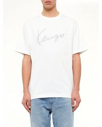 KENZO - Gots Big Signature Classic T-Shirt - Lyst