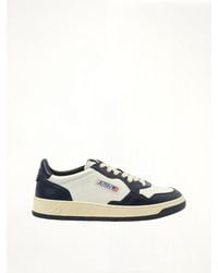 Autry - Medalist Low Bicolour Sneakers, 100% Leather - Lyst
