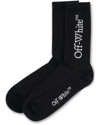 Off-White c/o Virgil Abloh - Off- Big Logo Mid Socks, , 100% Cotton, Size: Medium - Lyst