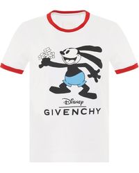 Givenchy - 'Disney Oswald Flower T-Shirt, Round Neck, Short Sleeves, , 100% Cotton, Size: Small - Lyst