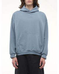パーカー・フーディ Balenciaga Light-Blue Cotton Sweatshirt Balenciaga-M-Blue-Distressed-