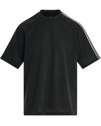 Y-3 - '3 Stripe T-Shirt, Short Sleeves, /Off, 100% Cotton, Size: Small - Lyst