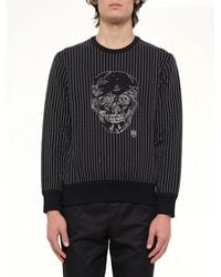 McQueen - Embroidered Skull Sweatshirt - Lyst