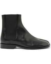 Maison Margiela - Tabi Chelsea Boots, 100% Calf Leather - Lyst