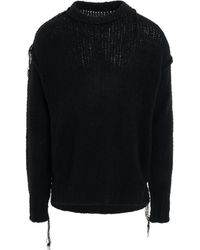 Sacai - Knit Pullover With Ribbed Waistband, Long Sleeves, , 100% Cotton - Lyst