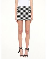 Givenchy - Podium Checkerboard Skirt - Lyst