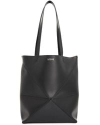 Loewe - Medium Puzzle Fold Tote Bag, 100% Shiny Calfskin - Lyst