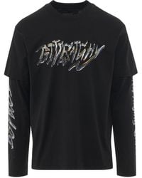 Givenchy - Bstroy 4G T-Shirt, Long Sleeves, , 100% Cotton, Size: Medium - Lyst