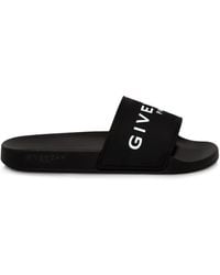 Givenchy - Logo Flat Sandal With Raised Logo, , 100% Polyurethane - Lyst
