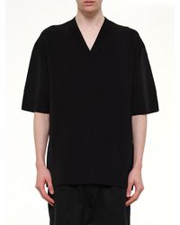 Ami Paris - Short Sleeve V-Neck Sweater - Lyst