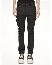 Rick Owens - Stretch Denim Detroit Cut Jeans - Lyst