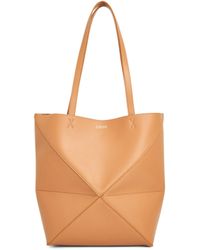 Loewe - Medium Puzzle Fold Tote Bag, , 100% Shiny Calf - Lyst