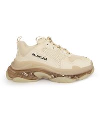 Balenciaga Leather Triple S Clear Sole Sneakers in White for Men - Save 4%  | Lyst