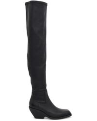 Khaite - Hooper Over The Knee Boots, , 100% Leather - Lyst