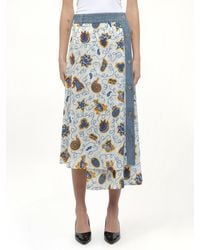 Loewe - X Paula Prt Skirt Denim - Lyst