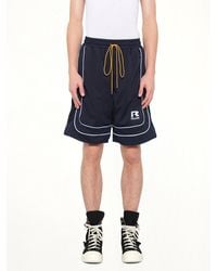 Rhude - Mesh Piping Baggy Track Short - Lyst