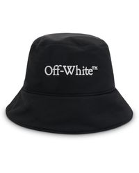 Off-White c/o Virgil Abloh - Off- Bookish Nylon Bucket Hat, , 100% Polyamide, Size: Medium - Lyst
