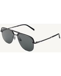 Hublot - Matte Aviator Sunglasses With Solid Smoke Lens - Lyst