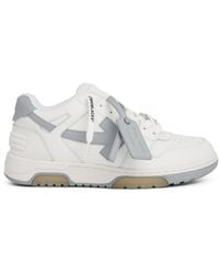 Off-White Out Of Office Calf Leather Light Blue / Pristine Low Top Sneakers  - Sneak in Peace