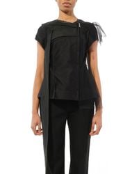 Rick Owens - Woven Jacket, 100% Leather - Lyst