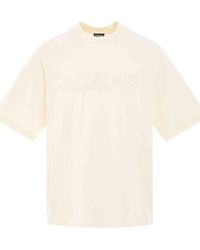 Jacquemus - Typo Logo T-Shirt, Short Sleeves, 100% Cotton, Size: Medium - Lyst