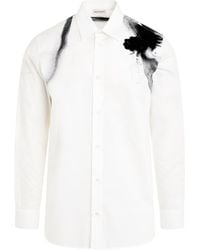 Alexander McQueen - Dragonfly Printed Shirt, Long Sleeves, /, 100% Cotton - Lyst