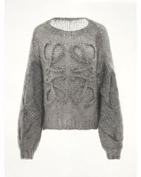 Loewe - Anagram Mohair Sweater, 100% Mohair - Lyst