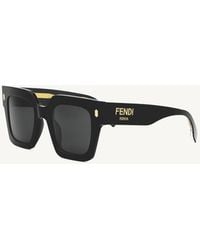 Fendi - Fe40101F 5201A D-Frame Acetate Sunglasses - Lyst