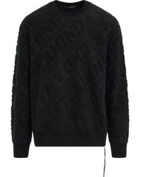 Mastermind Japan - Pile Jacquard Sweatshirt, Long Sleeves, , 100% Cotton, Size: Large - Lyst