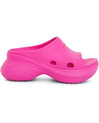 Balenciaga - Crocs Pool Slide Sandals, , 100% Rubber - Lyst