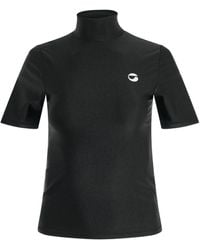 Coperni - High Neck Fitted Top, Short Sleeves, Size: Small - Lyst
