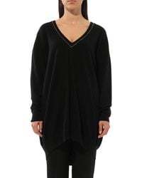 Givenchy - Embroidered Strass V-Neck - Lyst